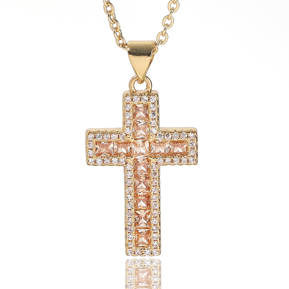 Wholesale Copper Cross Pendant Necklace