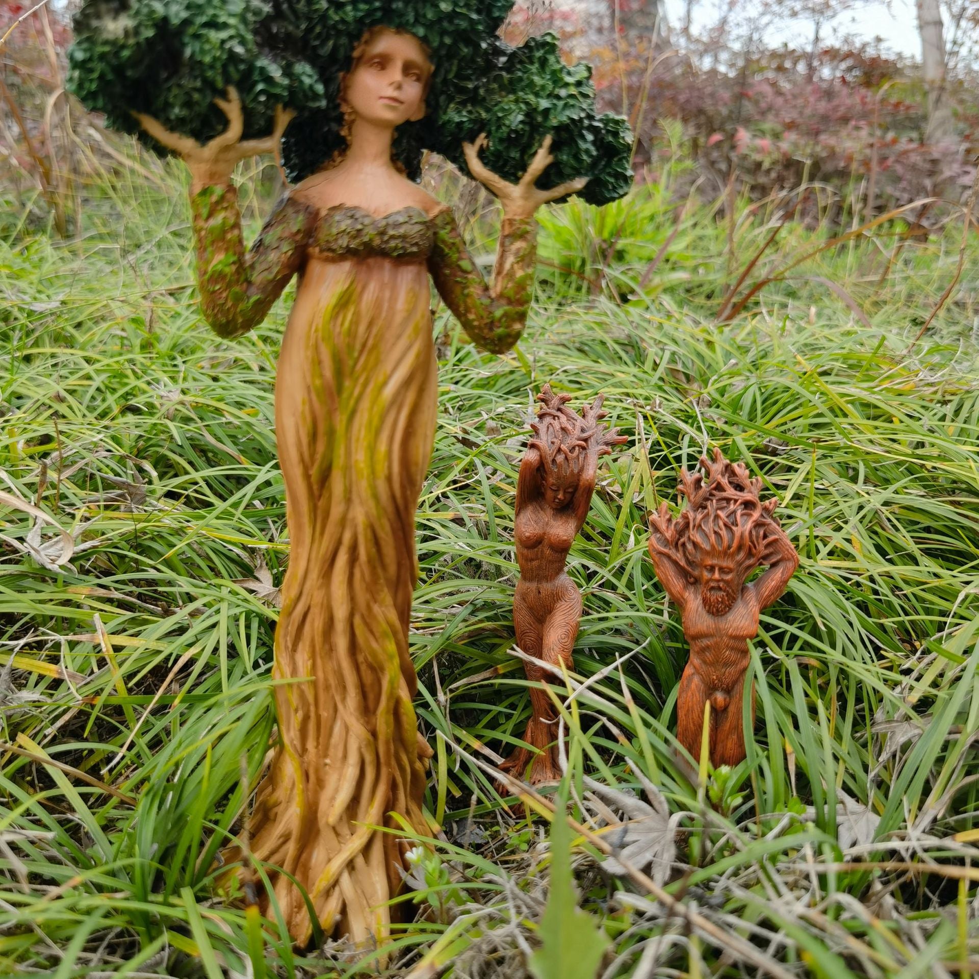 Wholesale Mother Earth Tree God Statue Resin Craft Ornament