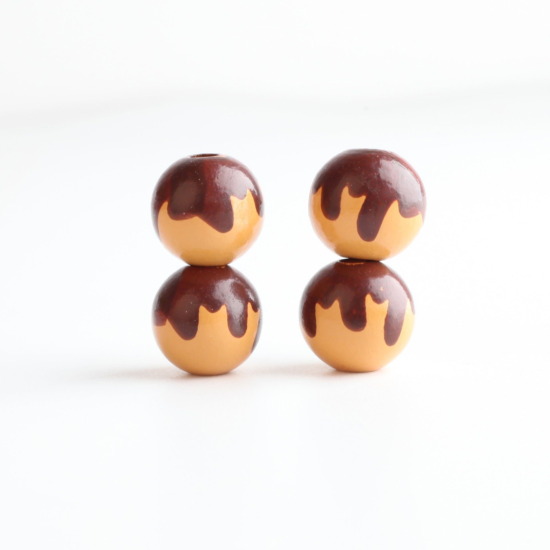 Cuentas de madera de color al por mayor 10pcs de 16 mm