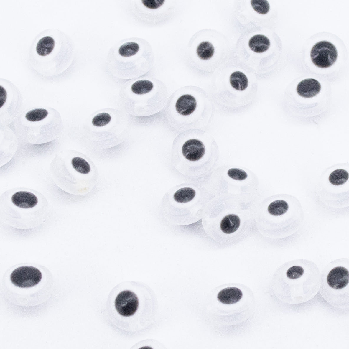 Venta al por mayor 6*2,5 MM 1000 unids/pack cuentas separadoras de resina de ojo de diablo