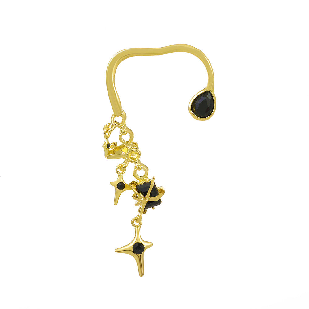 Wholesale Tassels Star Alloy Earrings