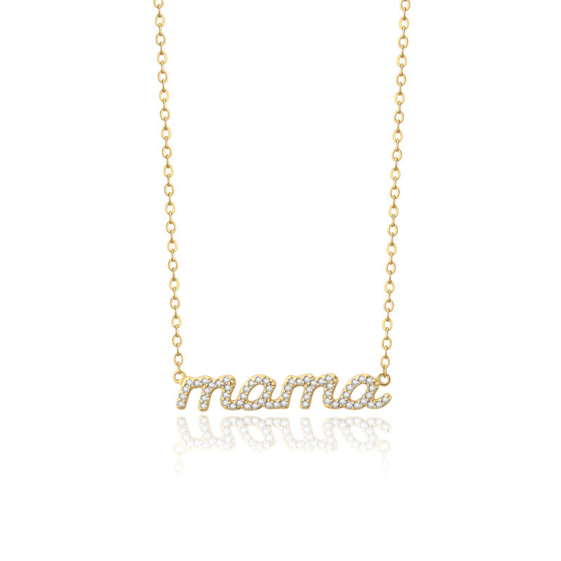 Venta al por mayor collar de mamá de regalo del día de la madre de cobre