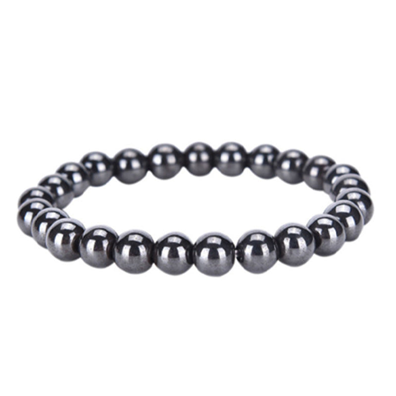 Tobillera magnética de hematites de obsidiana de vidrio al por mayor