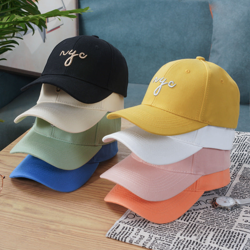 Wholesale Cotton Candy Color Letter Embroidery Baseball Cap