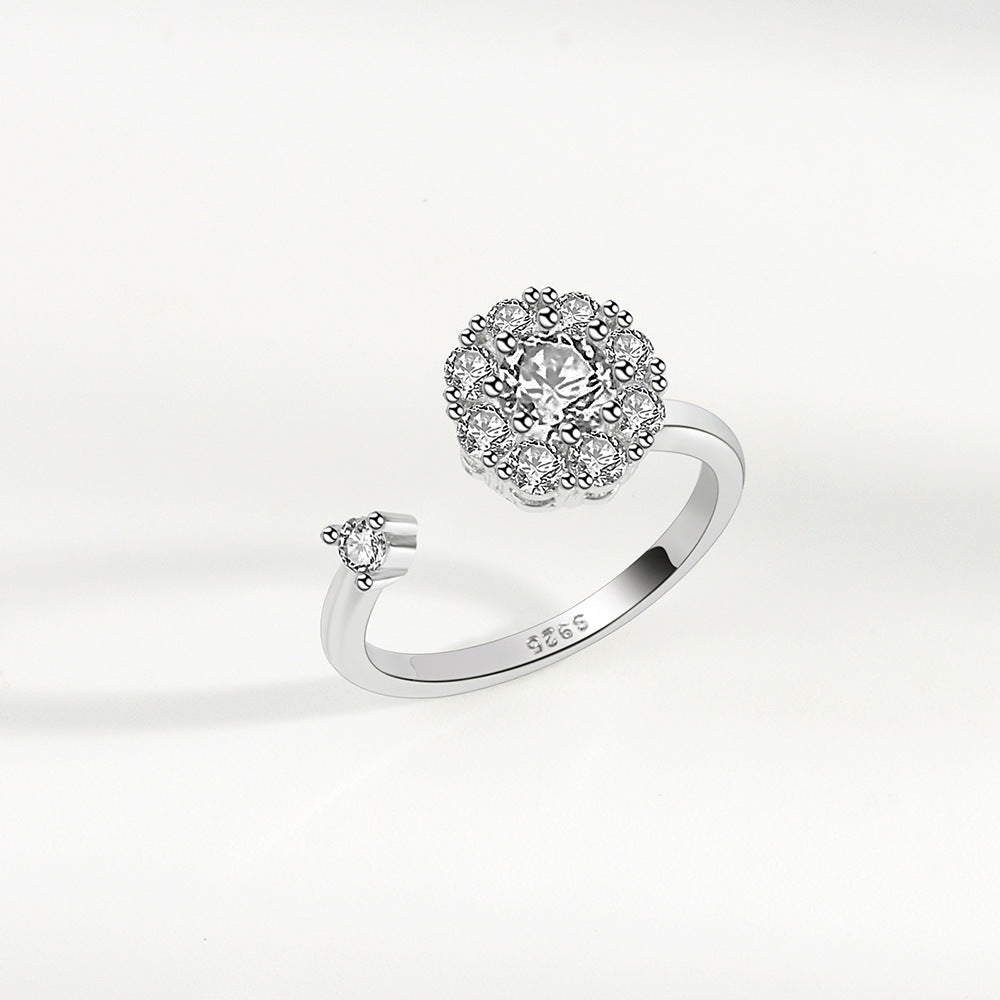 Wholesale Zircon Rotary Stone Copper Rings