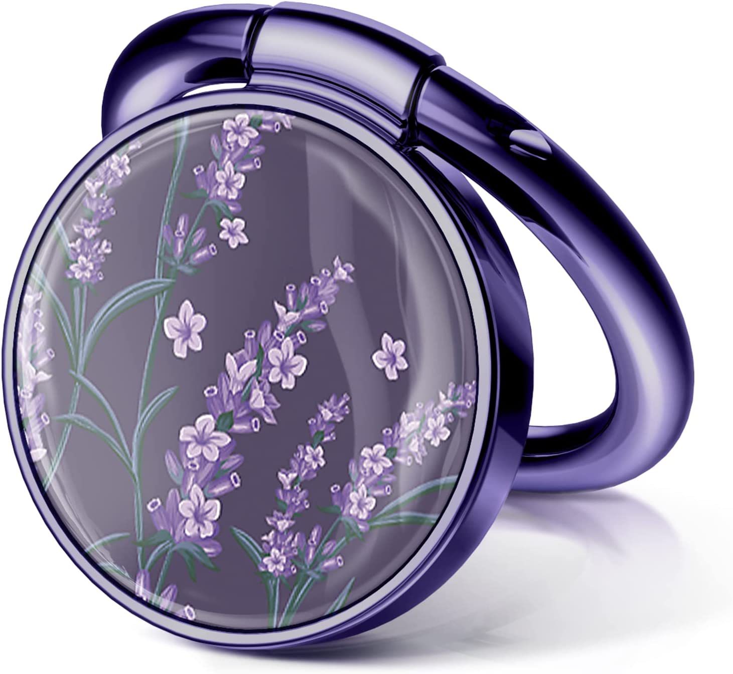 Soporte de teléfono móvil de flor pequeña con hebilla de anillo de metal al por mayor