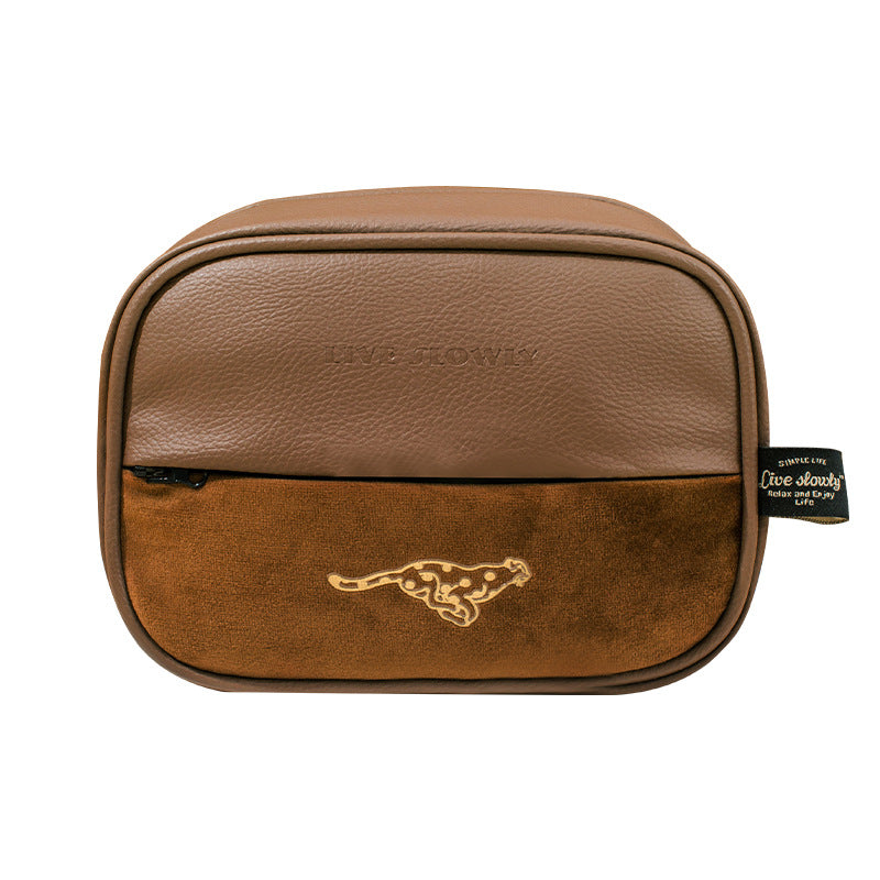 Venta al por mayor Caja de almacenamiento de cuero de tejido de coche