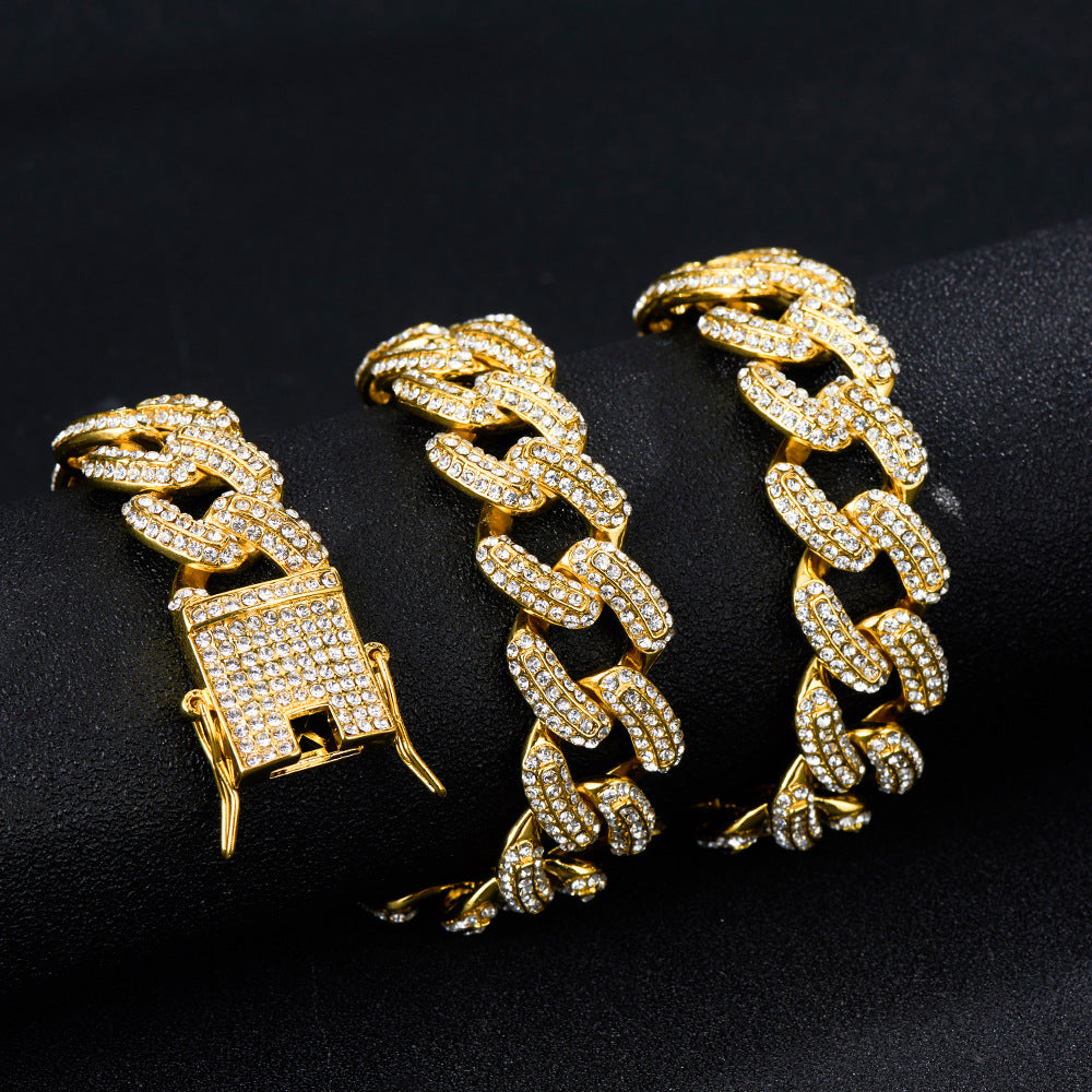 Wholesale Hip Hop 19mm Bold Alloy Necklaces