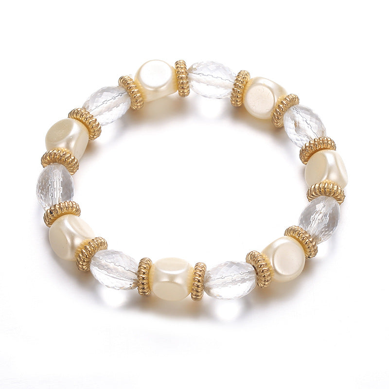 Wholesale Vintage Acrylic Beaded Alloy Bracelet