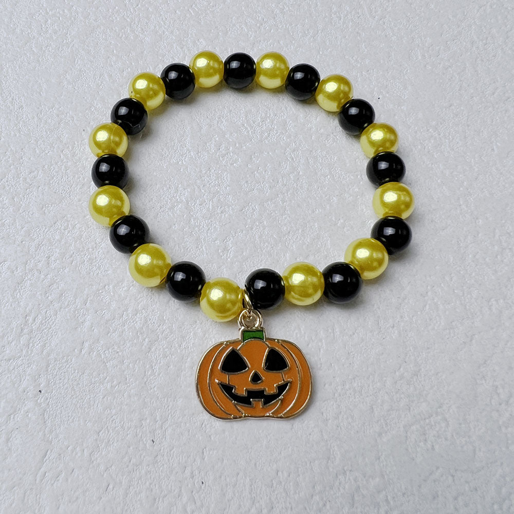Wholesale Halloween Pumpkin Acrylic Bracelet