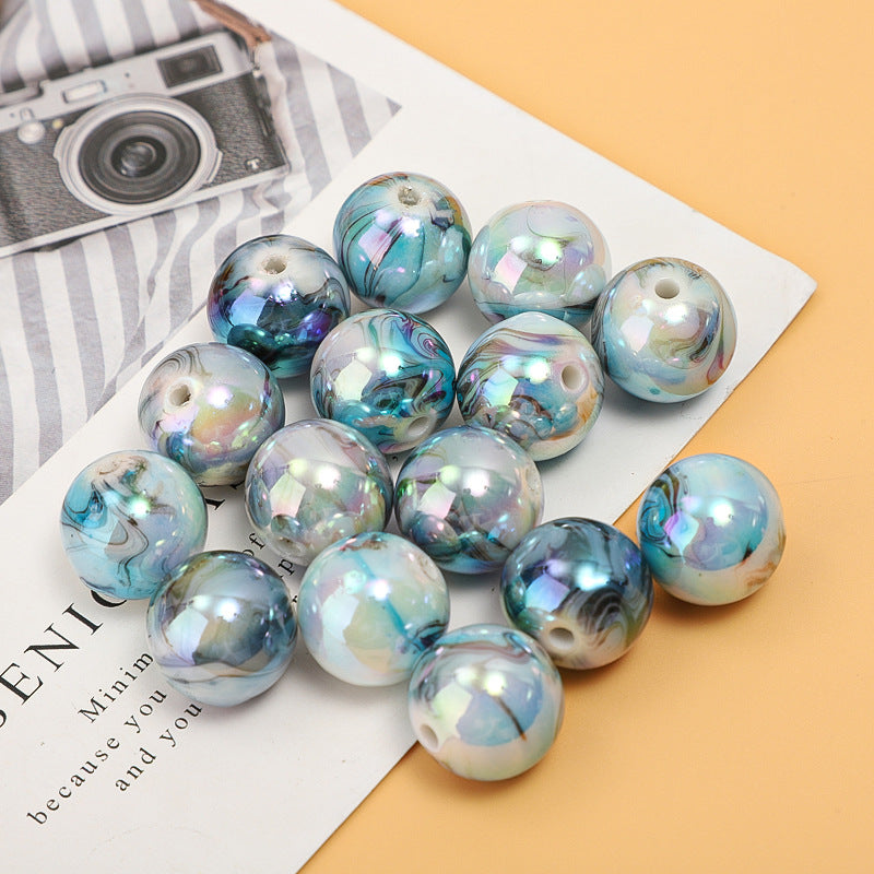 Cuentas redondas acrílicas de 100 piezas al por mayor