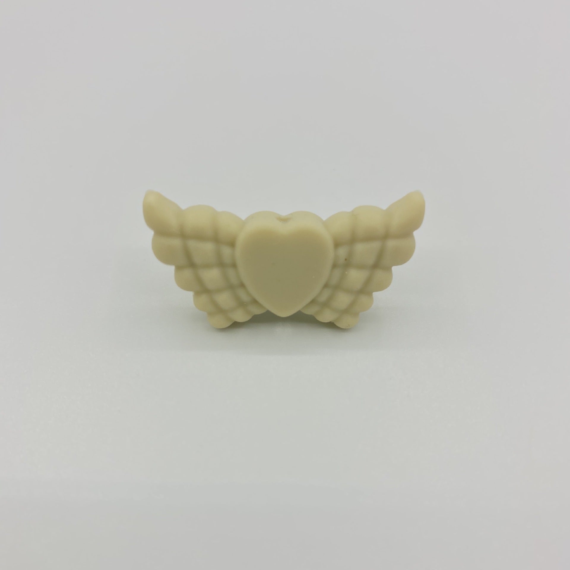 Wholesale 38*19*7.5MM Angel Feather Wings Focal beads Silicone 10pcs