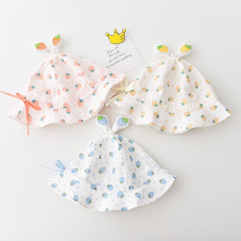 Wholesale Cotton Summer Thin Drawstring Adjustable Children's Fisherman Hat