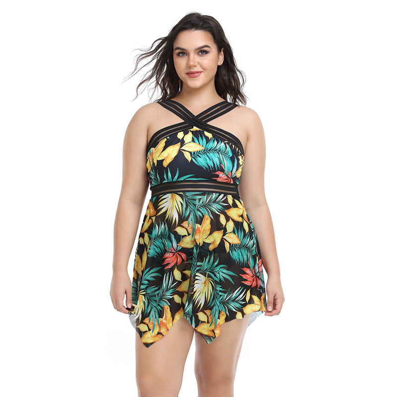 Wholesale Plus Size Ladies Polyester Swimwear