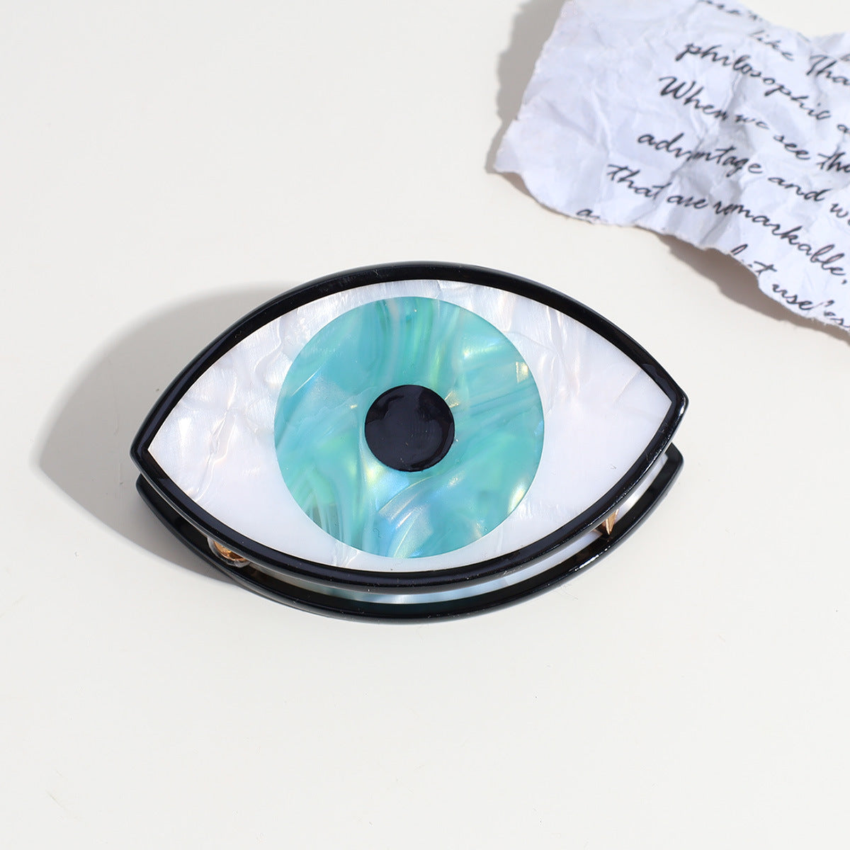 Wholesale Big Eyes Retro Hair Clips Acetate