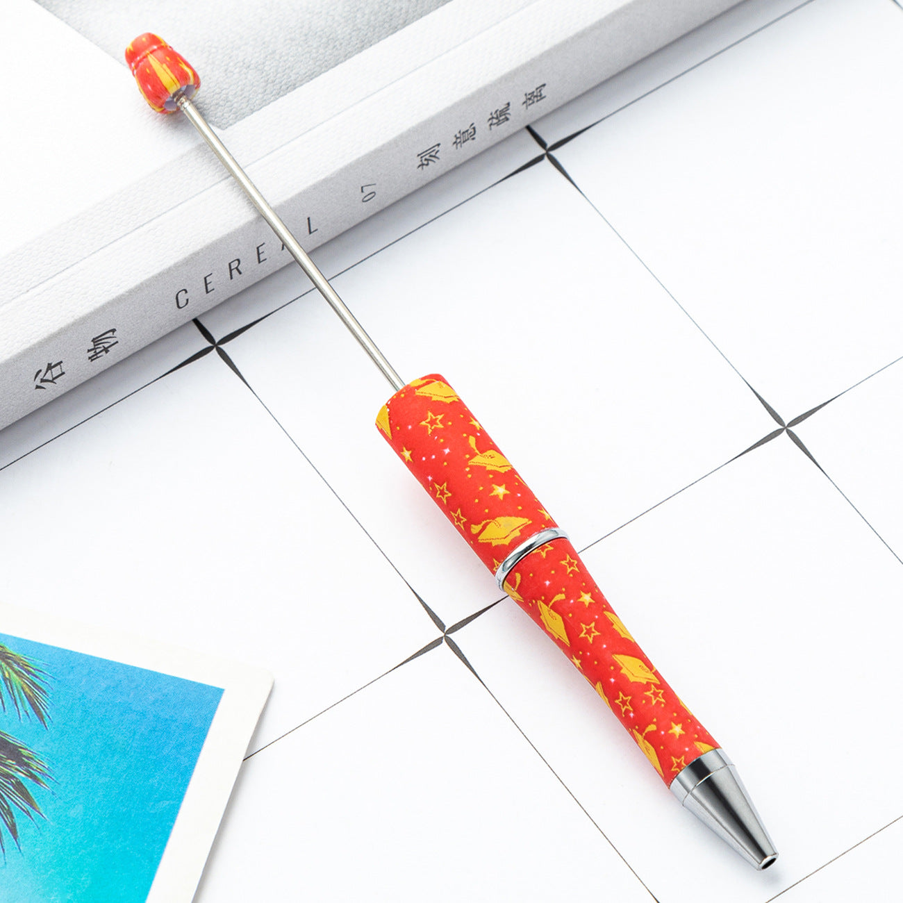 Wholesale Beadable Pens Graduation Season Plastic Ballpoint Pens