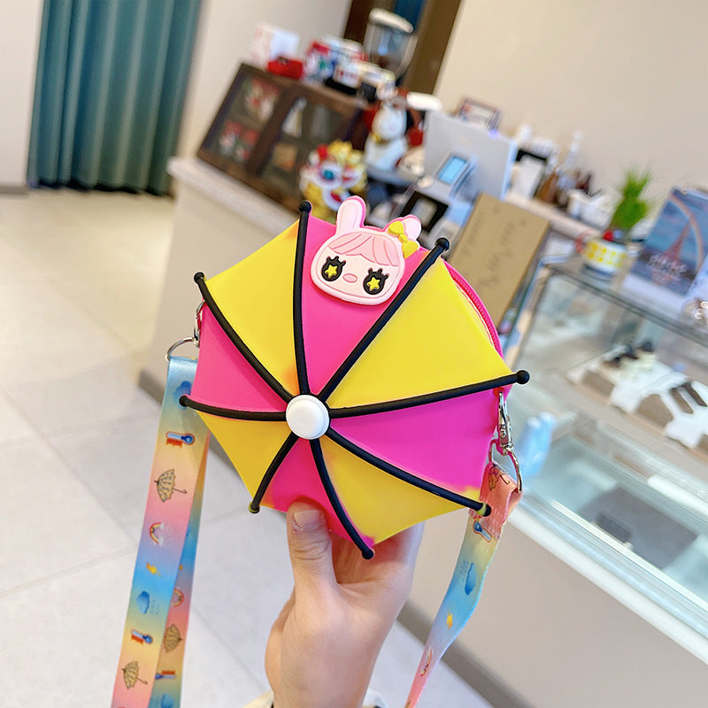 Wholesale Silicone Cute Umbrella Kids Shoulder Bag