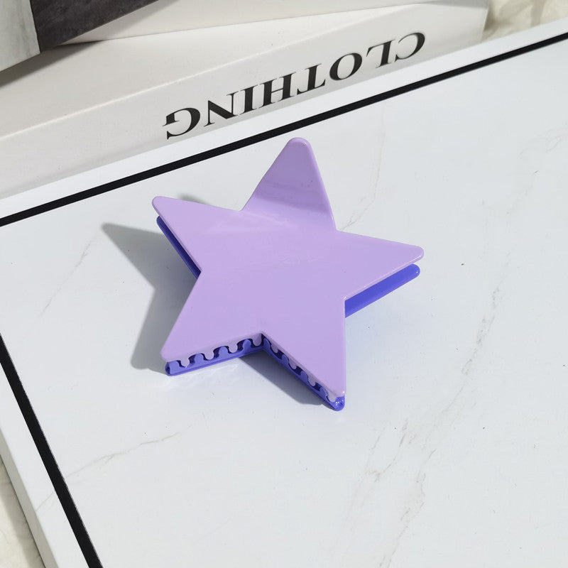 Wholesale Pentagram Acetate Hair Clips