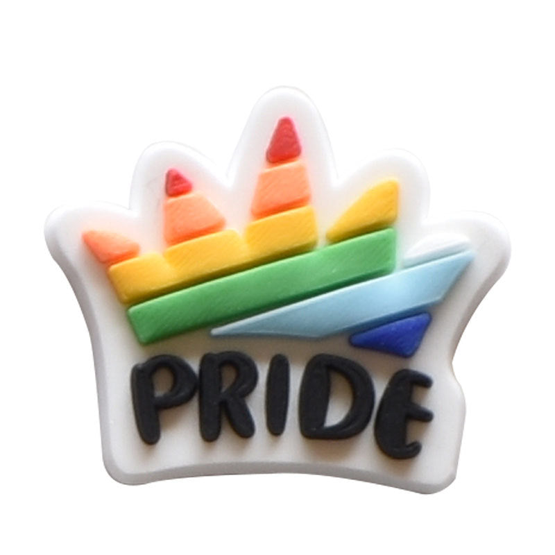 Al por mayor 100 PCS PVC Cartoon Colorfle Diy Shoe Hebilla