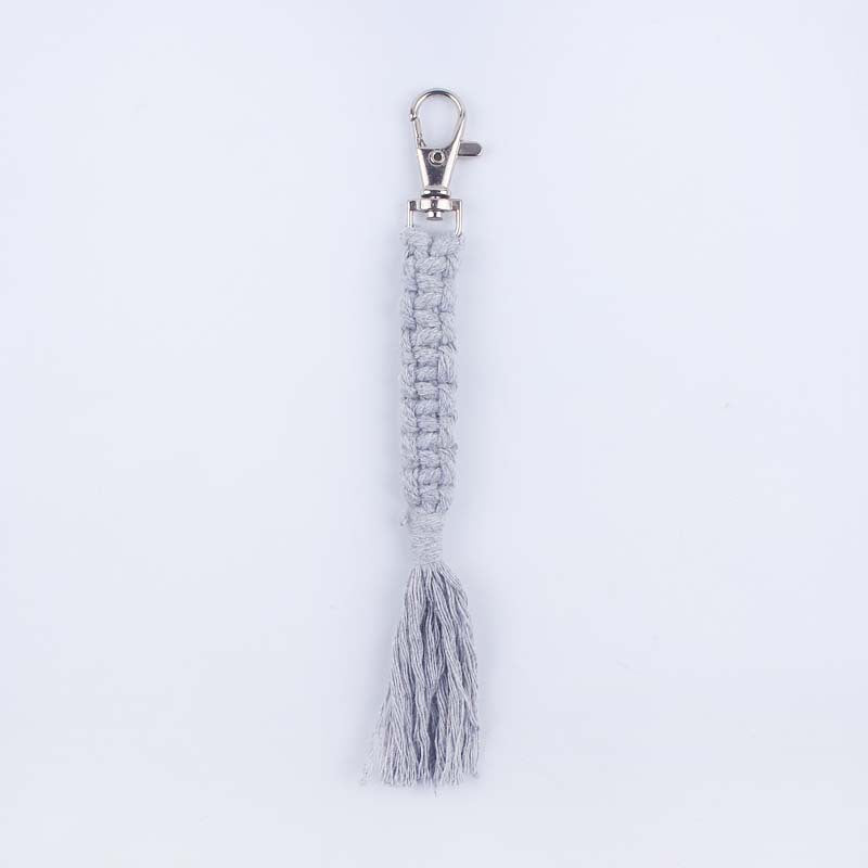 Wholesale Hand Woven Cotton Lanyard Keychain