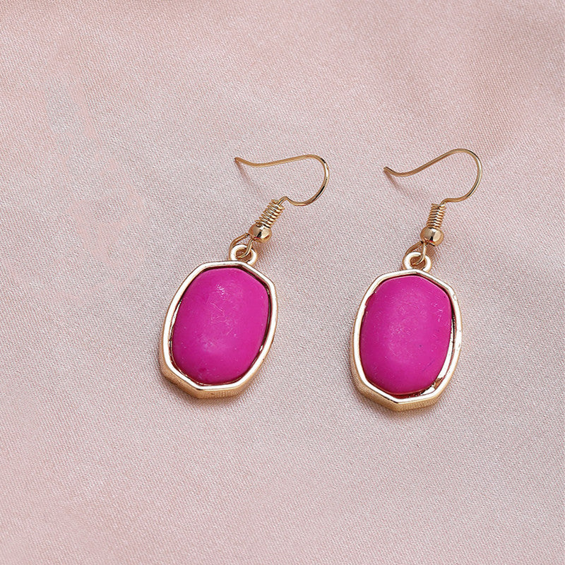 Wholesale Simple Marble Alloy Earrings