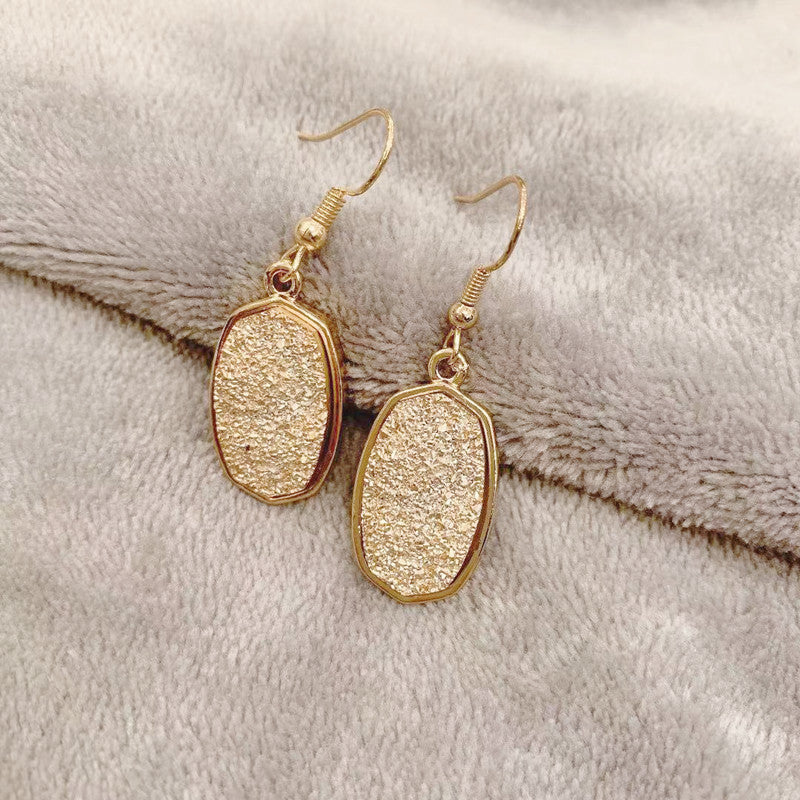 Pendientes De Aleación De Dientes De Resina Geométrica al por mayor