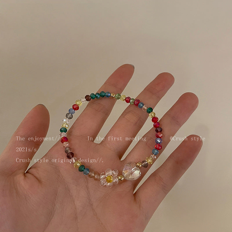 Wholesale Colorful Flowers Plastic Bracelet