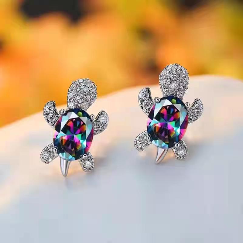 Wholesale Cartoon Turtle Alloy Earrings