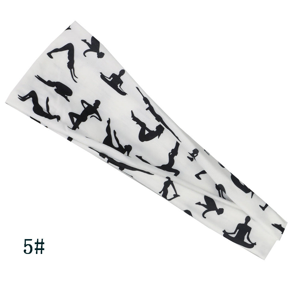 Wholesale Yoga Sweat Absorbing Hair Band Cotton Headband