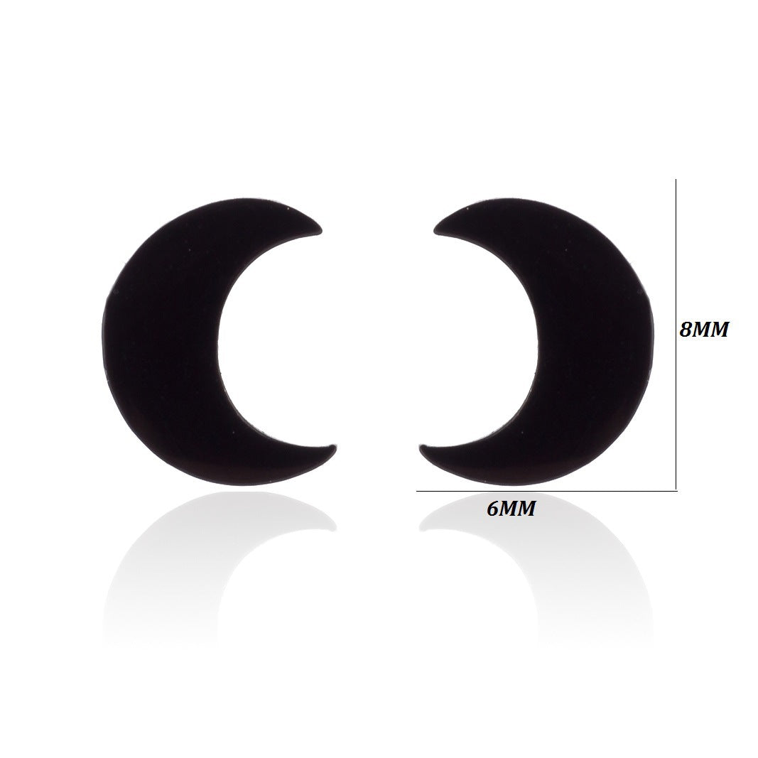 Wholesale Stainless Steel Star Moon Ear Studs