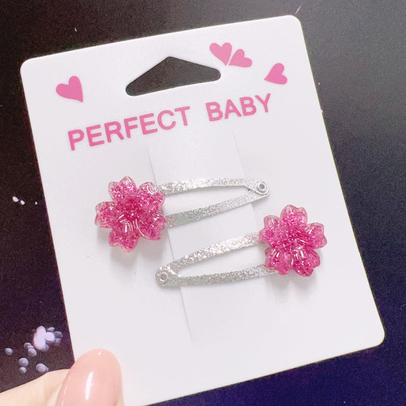 Wholesale 4CM Swan Daisy Bow Knot Hair Clip Set For Kids