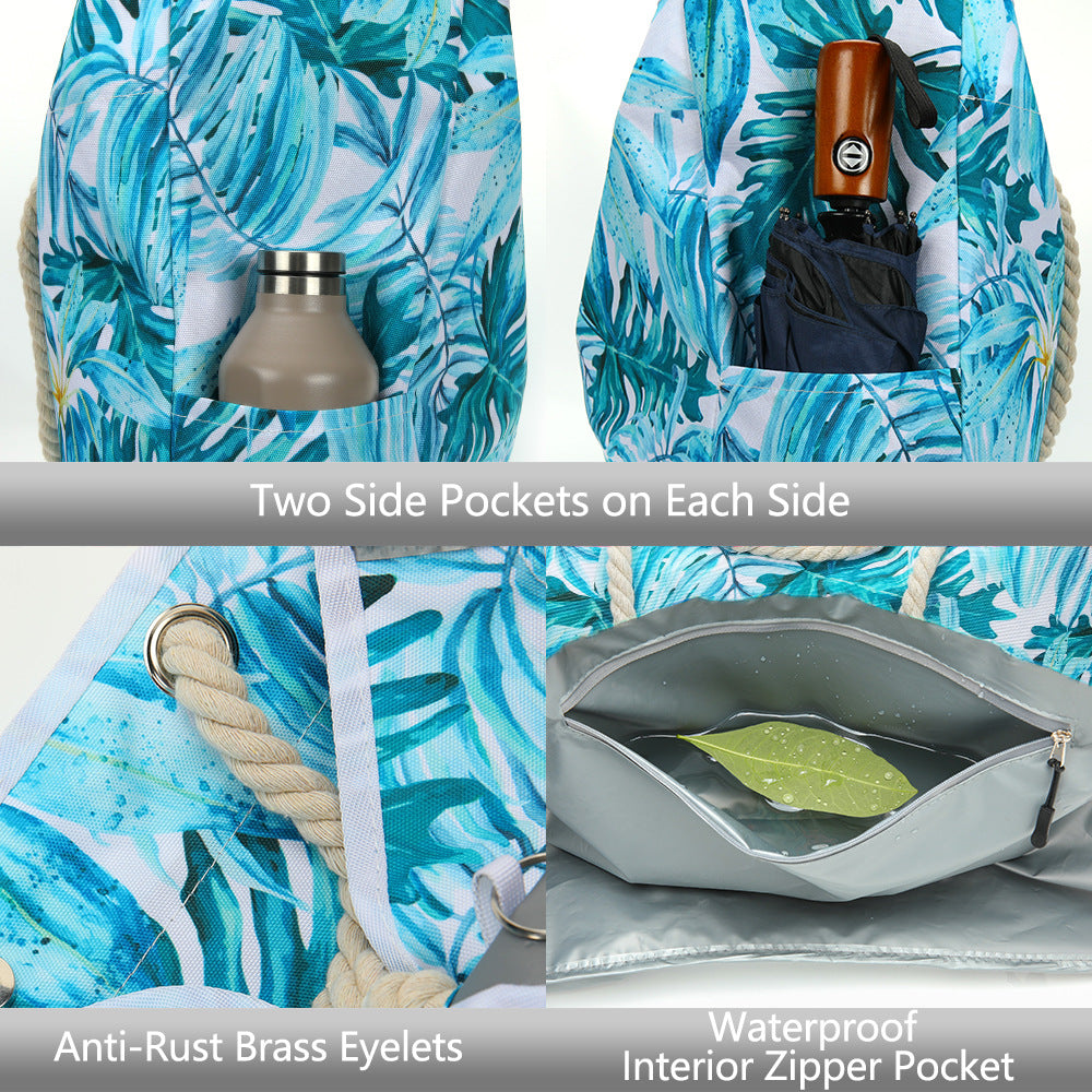 Wholesale Polyester Printed Beach Bag