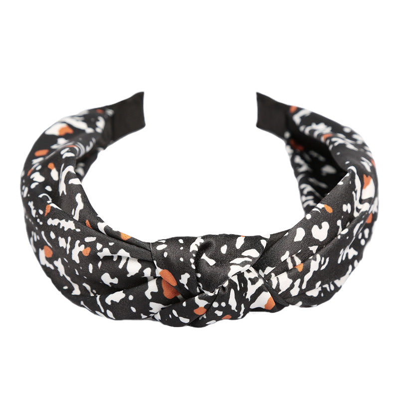 Diademas anudadas cruzadas de ala ancha de leopardo manchado al por mayor
