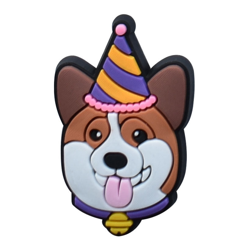 Wholesale 100pcs PVC Cartoon Dog DIY Shoe Buckle