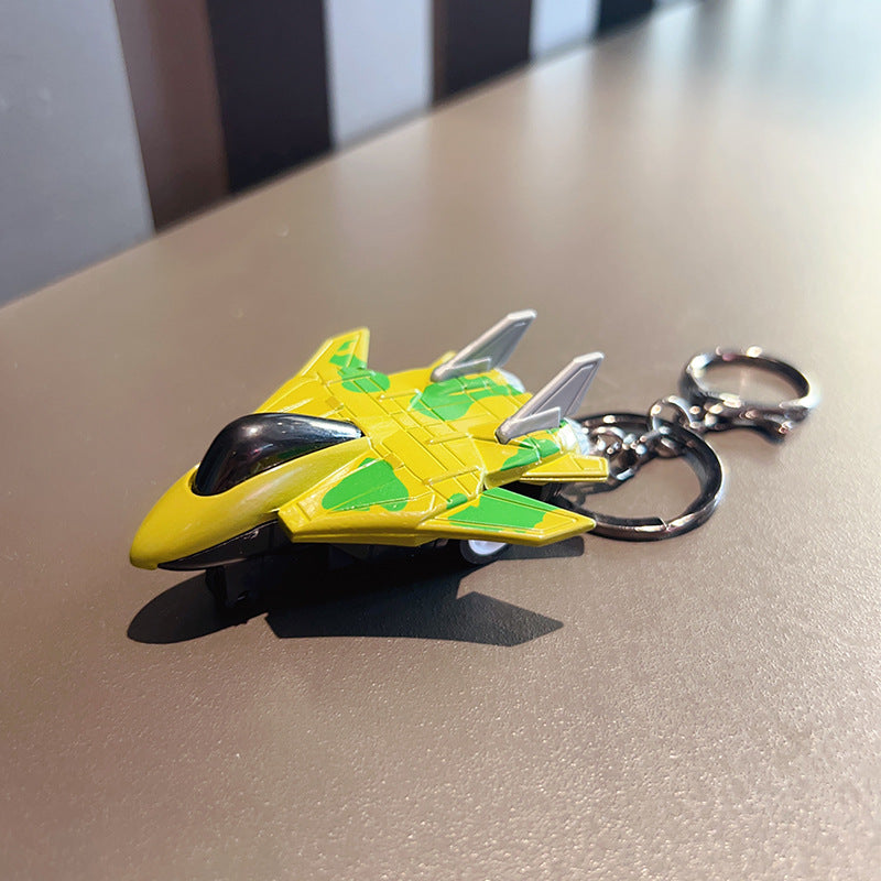 Wholesale Zinc Alloy Pull Back Small Airplane Toy Key Chain