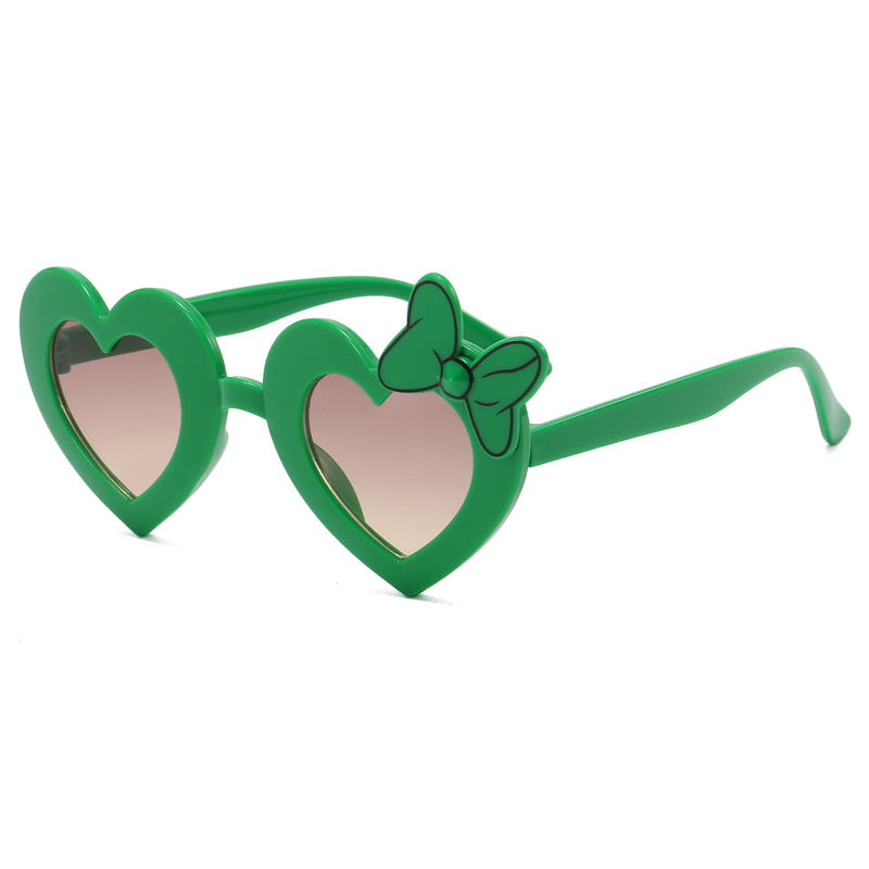 Wholesale PC Cartoon Love Bows Children's Sunglasses