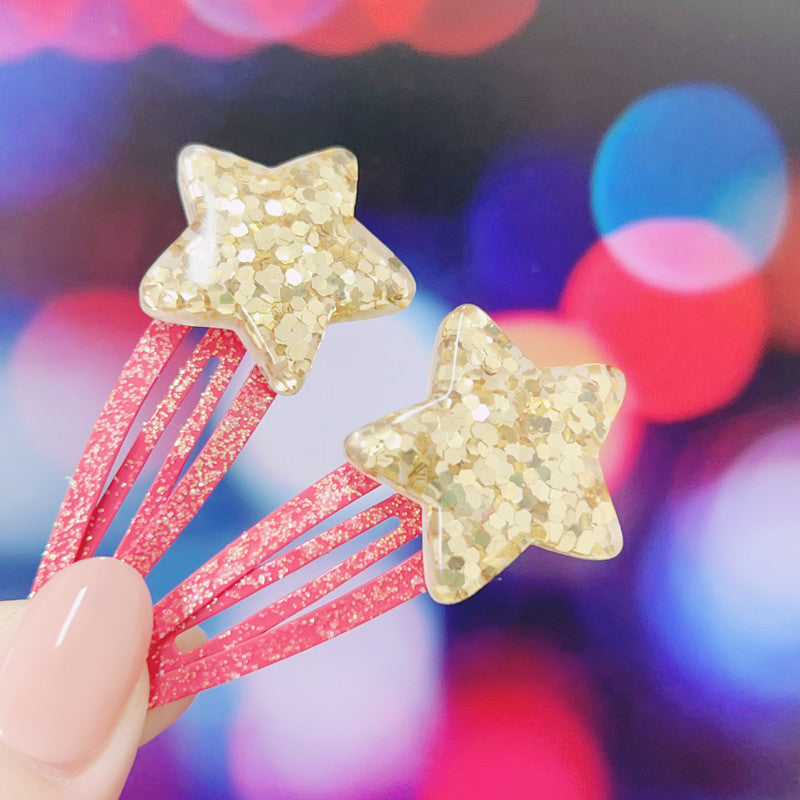 Wholesale 5cm Sequin Hair Clip Kids Gift Set