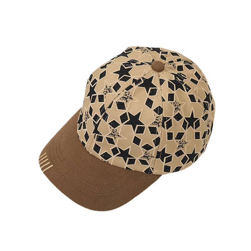 Wholesale Cotton Five-pointed Star Pattern Children's Peaked Cap