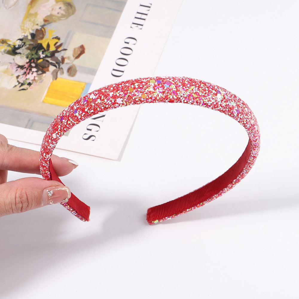 Wholesale Glitter Gradient Color Kids Cloth Headband