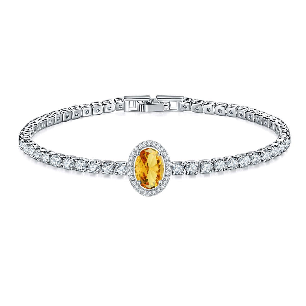 Pulsera de cobre con circonita micropavimentada con diamantes completos al por mayor