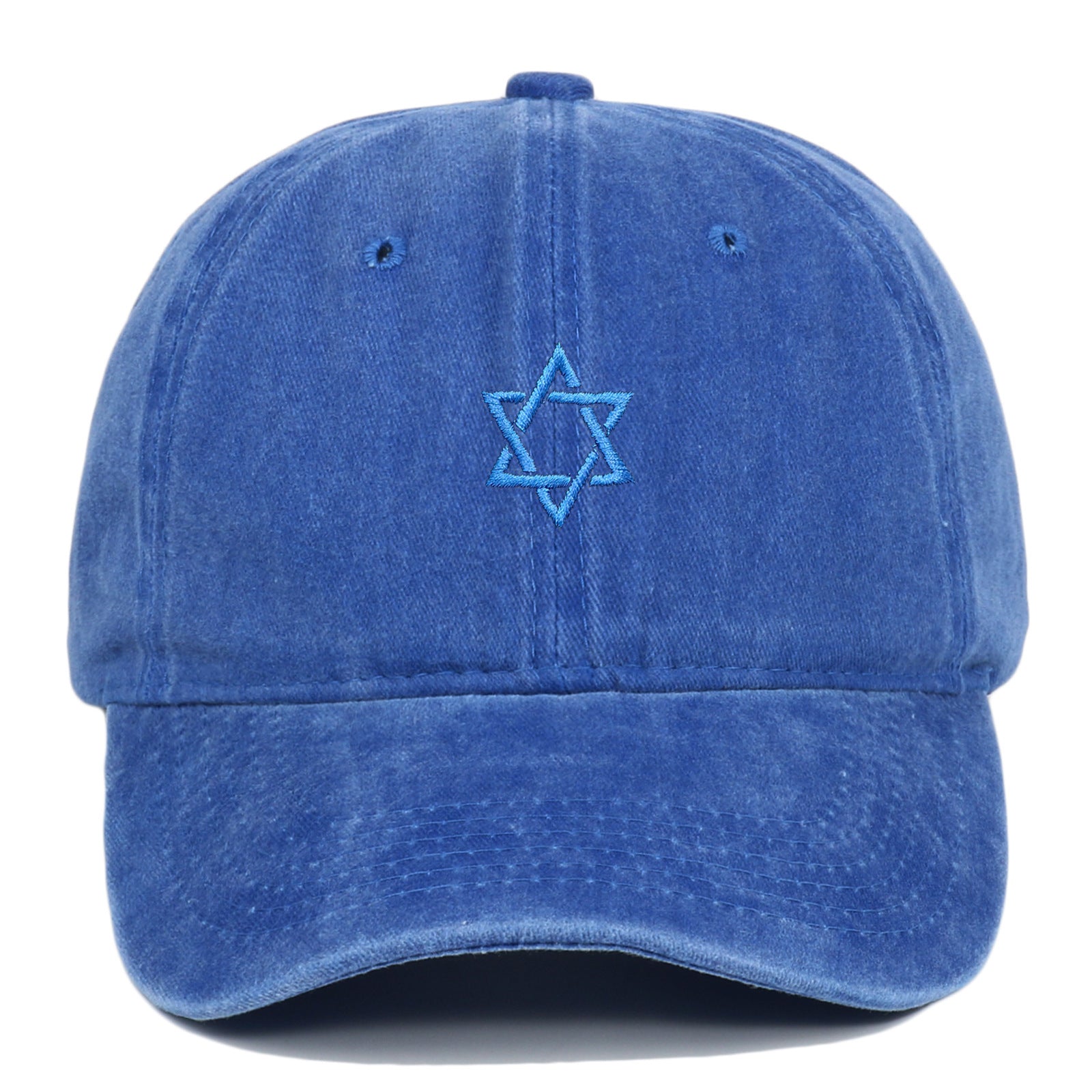 Wholesale of Five Pointed Star Embroidered Cotton Baseball Caps