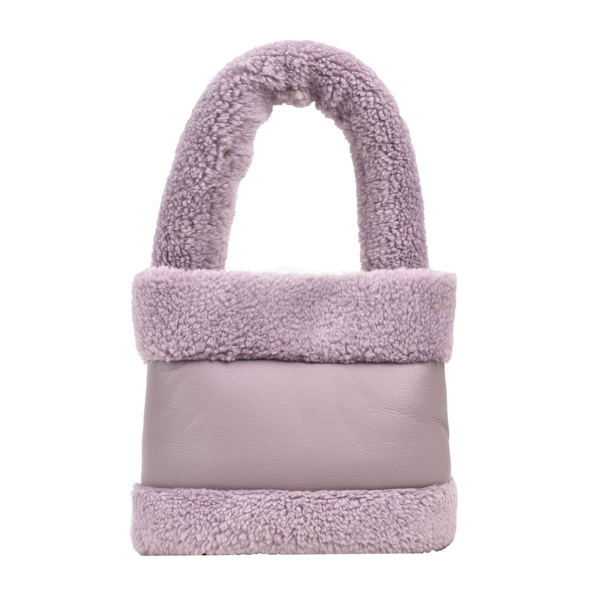 Wholesale Lamb Wool Bucket Bag Handbag