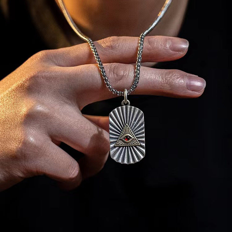 Wholesale All Seeing Eye Pendant Copper Necklaces