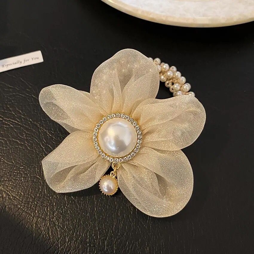 Cuerda De Pelo De Perla De Flor De Malla al por mayor