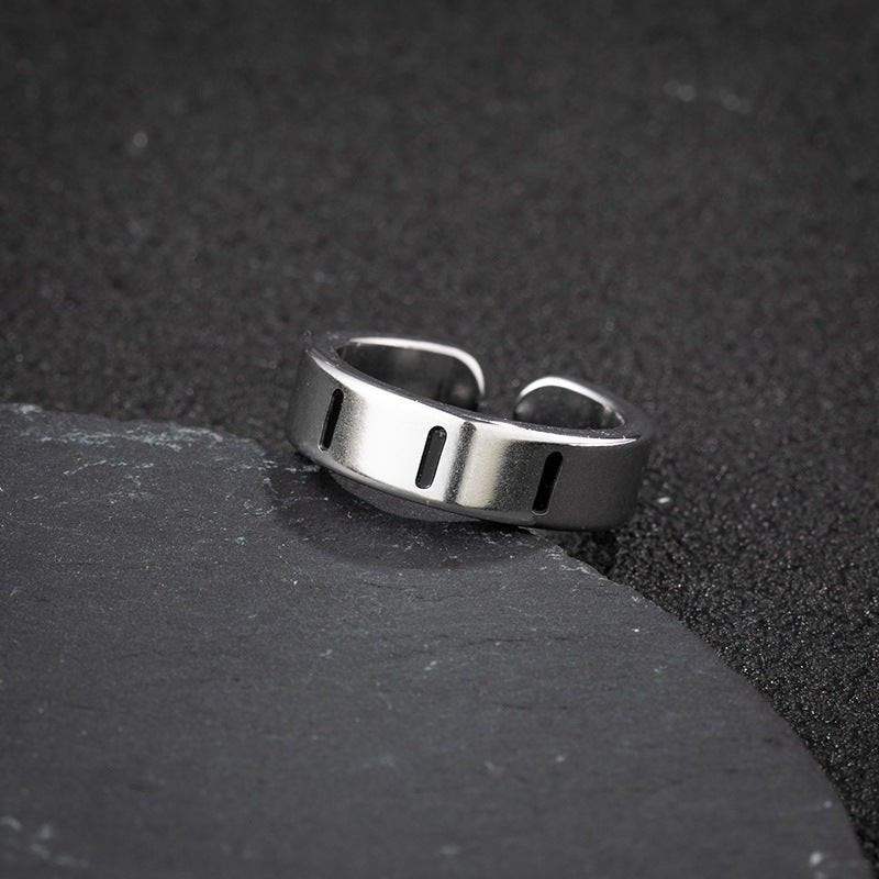 Wholesale Lucky Angel Numbers Stainless Steel Rings