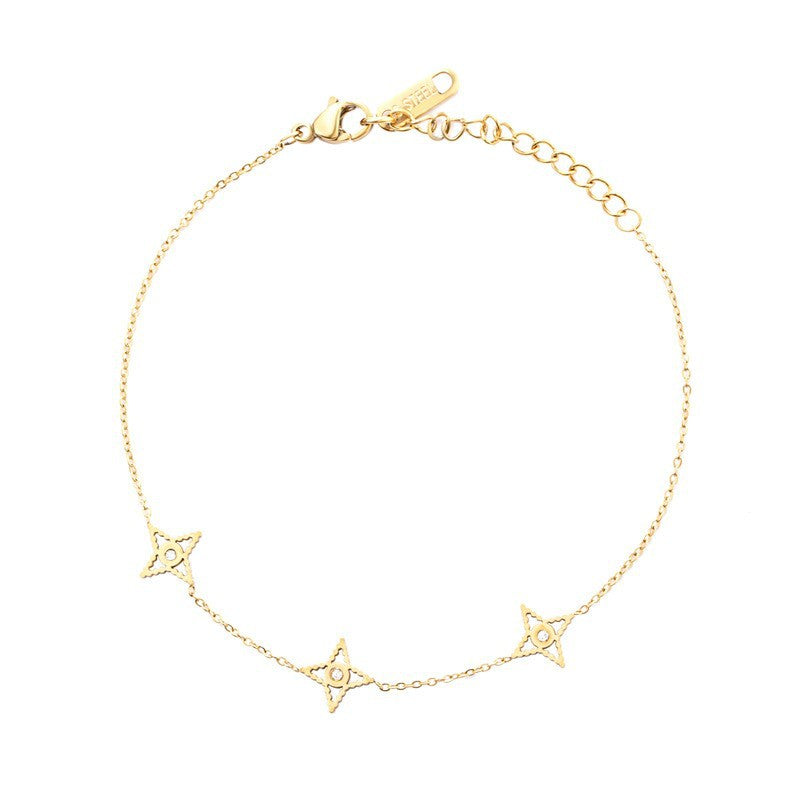 Pulsera De Acero Titanio Doblada Luna al por mayor