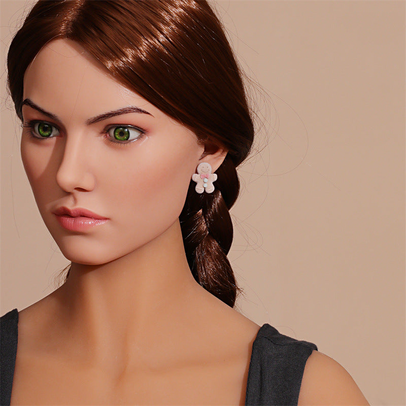 Wholesale Cute Animals Cartoon Flocking Earrings