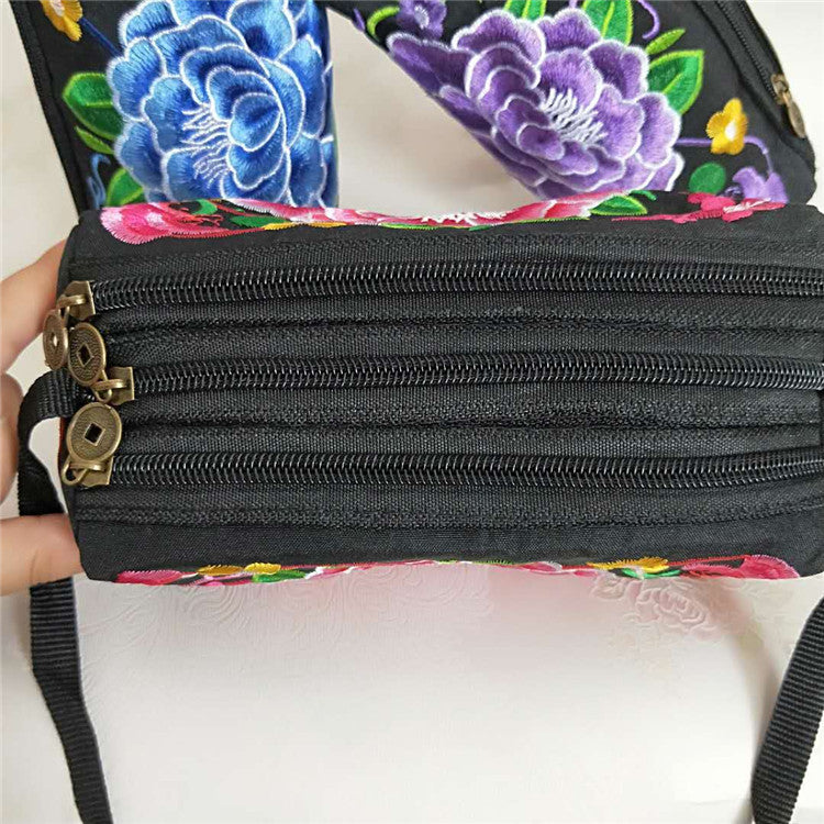 Wholesale Canvas Ethnic Style Embroidered Bags and Purses