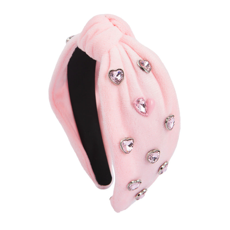 Wholesale Valentine's Day Love Sweetheart English Letters Velvet Headband