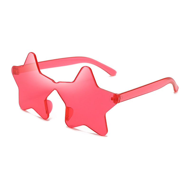 Wholesale Personalized Five-pointed Star Funny PC Sunglasses